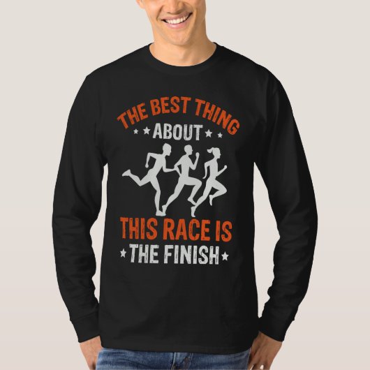 Best Thing About This Race Is The Finish Triathlon Tシャツ (正面)
