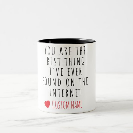 Best Thing I Found Online – Custom Name Mug ツートーンマグカップ (中央)