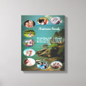 Best things in life 0026 Family Collage Art キャンバスプリント (正面)