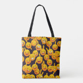 Best Tote Bag For Women, Smiling Faces Emotions トートバッグ (裏面)