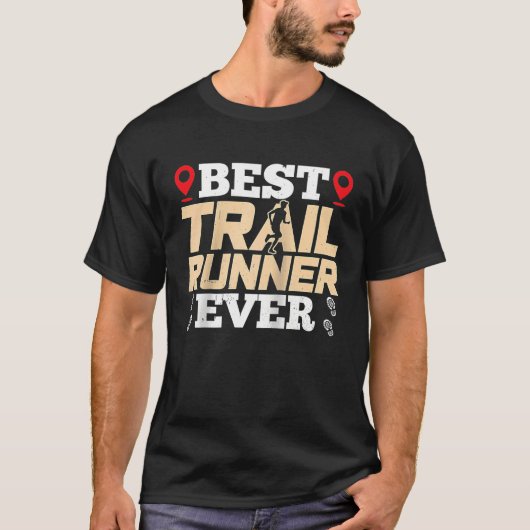 Best Trail Runner Ever Trails Run Running Raglan B Tシャツ (正面)