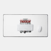 Best Truckin Dad Ever Vintage Truck Shirt Design_1 デスクマット (キーボード&マウス)