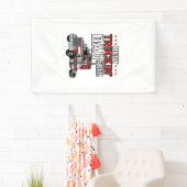 Best Truckin Dad Ever Vintage Truck Shirt Design_1 横断幕 (インサイチュ)