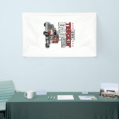 Best Truckin Dad Ever Vintage Truck Shirt Design_1 横断幕 (トレードショー)