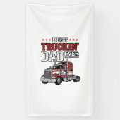 Best Truckin Dad Ever Vintage Truck Shirt Design_1 横断幕 (縦)