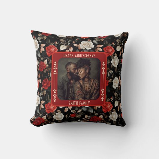 Best True Love 15Th Anniversary Throw Pillow  クッション (正面)