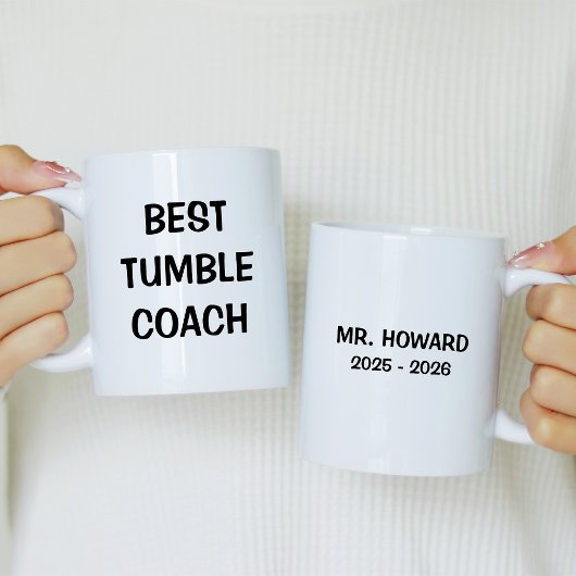 Best Tumble Coach with Name コーヒーマグカップ