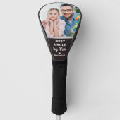 Best UNCLE By Par Custom Photo Father's Day ゴルフヘッドカバー (正面)