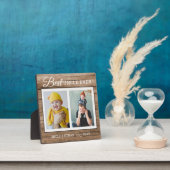 Best Uncle Ever 2 Photo Collage Rustic Wood フォトプラーク (インサイチュ)