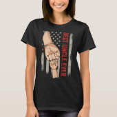 Best Uncle Ever Fist Bump American Flag Funny Uncl Tシャツ (正面)