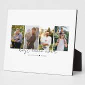 Best Uncle Ever Modern Script 4 Photos Collage フォトプラーク (側面)