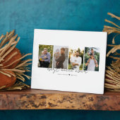 Best Uncle Ever Modern Script 4 Photos Collage フォトプラーク (側面)