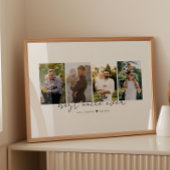 Best Uncle Ever Modern Script 4 Photos Collage ポスター