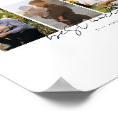 Best Uncle Ever Modern Script 4 Photos Collage ポスター (角)