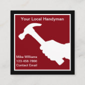 Best Unique Handyman Business Cards Design スクエア名刺 (正面)