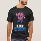 Best Valentine I like your content Creators Valent Tシャツ (正面)