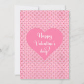 Best Valentine’s Card Pink Hearts Romantic Design シーズンカード (正面)