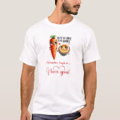Best Valentine’s Gift Funny Food T-Shirt for Him Tシャツ (正面)