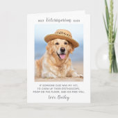 Best Veterinarian Ever Personalized Pet Photo サンキューカード (正面)