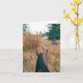 Best View - 4" x 5.6" Notecard カード (黄色い花)