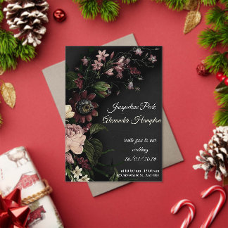 best wedding purple card アクリル招待状