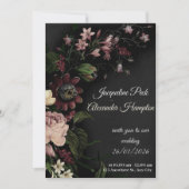 best wedding purple card 招待状 (正面)