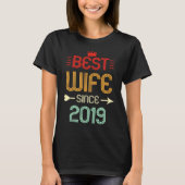 Best Wife Since 2019 2nd Wedding Anniversary Tシャツ (正面)