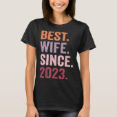 Best Wife Since 2023 Tシャツ (正面)