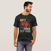 Best Wife Since July 1989 33Rd Wedding Anniversary Tシャツ (正面フル)