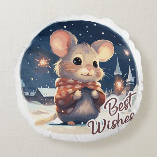 Best wishes ラウンドクッション (正面)