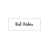 Best Wishes Cursive Script Template セルフインキングスタンプ (デザイン)