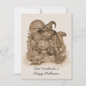 Best Wishes for a Happy Halloween 出欠カード (正面)
