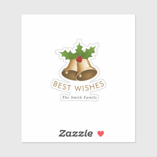 Best Wishes Jingle Bells Smith Family シール (シート)