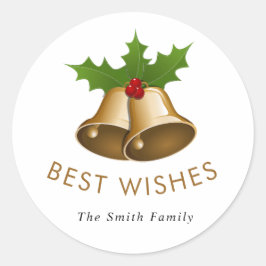 Best Wishes Jingle Bells Smith Family ラウンドシール