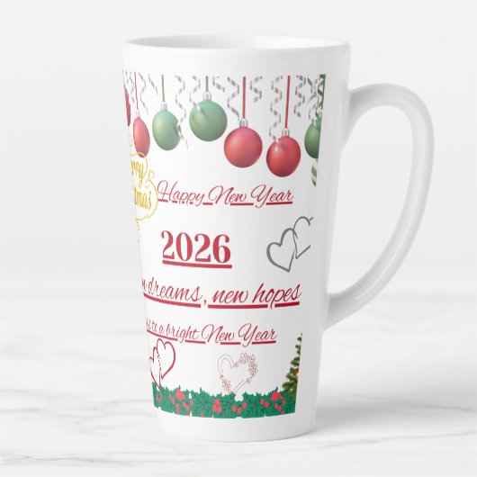 Best Wishes New Year Cup カフェラテマグ (右)