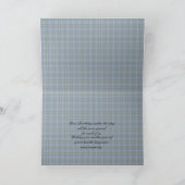 Best Wishes On Birthday Nova Scotia Tartan カード (内部)