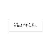 Best Wishes Script Text Template セルフインキングスタンプ (デザイン)
