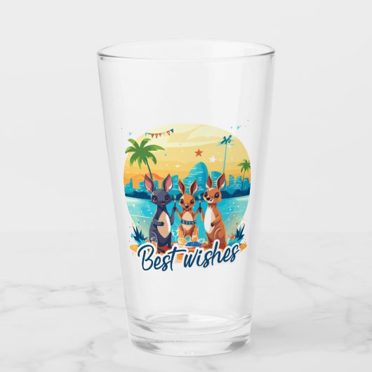 Best wishes too タンブラーグラス (正面)