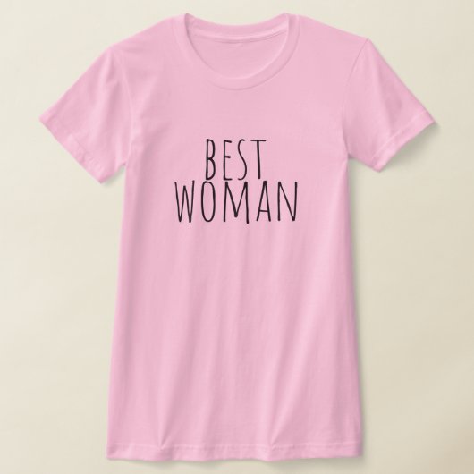 Best Woman Bridal Party Wedding Tシャツ (レイダウン)