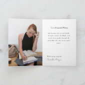 Best Writer Book Theme Greeting Card for an Author カード (内部)