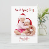 Best Year Ever Holiday Photo Card シーズンカード (スタンド正面)