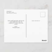 Best Year Ever Modern New Baby Photo Collage ポストカード (裏面)