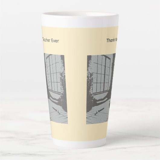 Best Yoga Teacher Ever カフェラテマグ (正面)