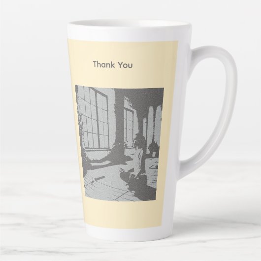 Best Yoga Teacher Ever カフェラテマグ (右)