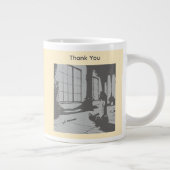 Best Yoga Teacher Ever ジャンボコーヒーマグカップ (右)