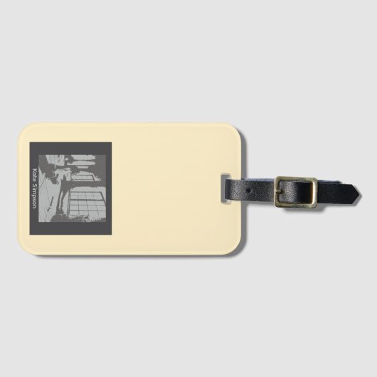 Best Yoga Teacher Ever ラゲッジタグ (正面横)