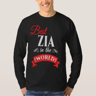 Best Zia In The World Italian Aunt Tシャツ