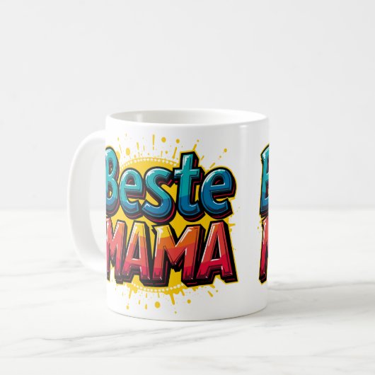 Beste Mama 1 コーヒーマグカップ (正面左)