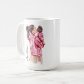 Beste Mama Mädchen Mama  コーヒーマグカップ (正面左)
