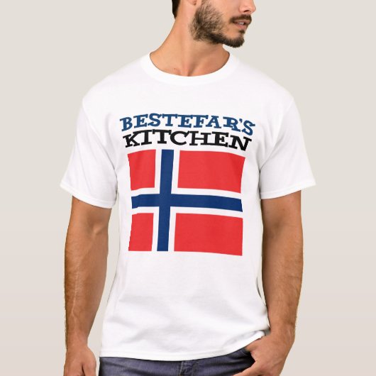 Bestefarの台所ノルウェー人の祖父 Tシャツ (正面)